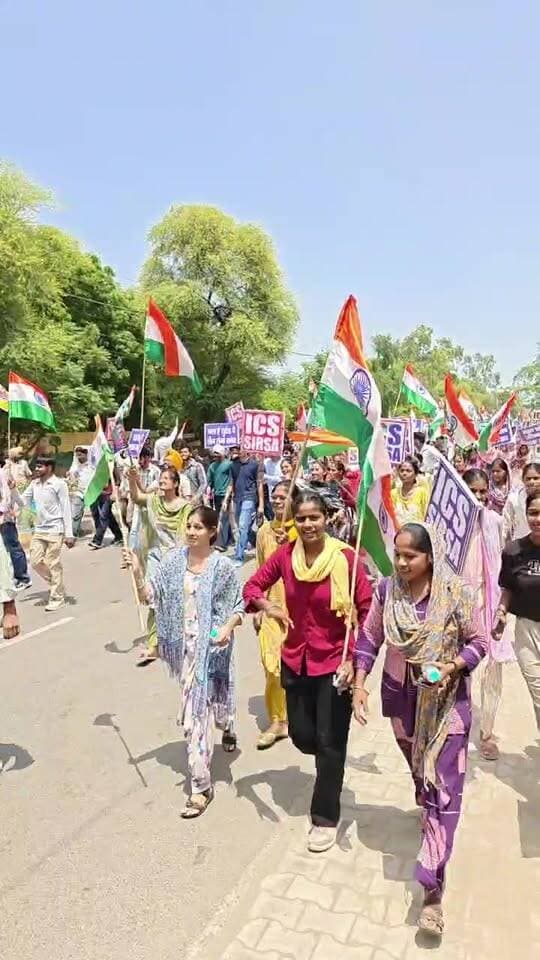 सिरसा नशे के खिलाफ यात्रा लाइव