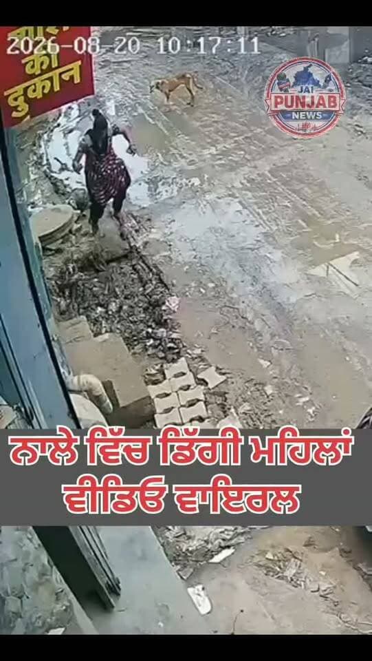 ਨਾਲੇ ਵਿੱਚ ਡਿੱਗੀ ਮਹਿਲਾਂ ਵੀਡਿਓ ਹੋਈ ਵਾਇਰਲ ਪਾਣੀਪਤ ਦੀ ਦਸੀ ਜਾ ਰਹੀ ਵੀਡਿਓ #gurdaspur #police #attack #viralvideo #accident