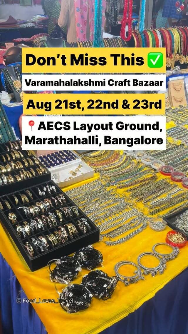 📍AECS Layout Ground, E Block, 3rd Main Road, AECS Layout, Marathahalli, Bangalore
Aug 21st to 23rd
#marathahalli #aecslayout #thingstodoinbangalore #marathahalli_bangalore #nammabengaluru