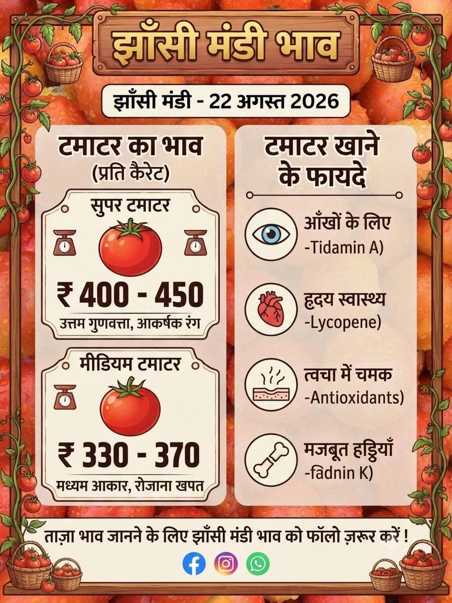 🍅 टमाटर का भाव में गिरबट झाँसी मंडी में #tomato #bangladesh #tamatarbhav #jhansimandibhav #trendingpost