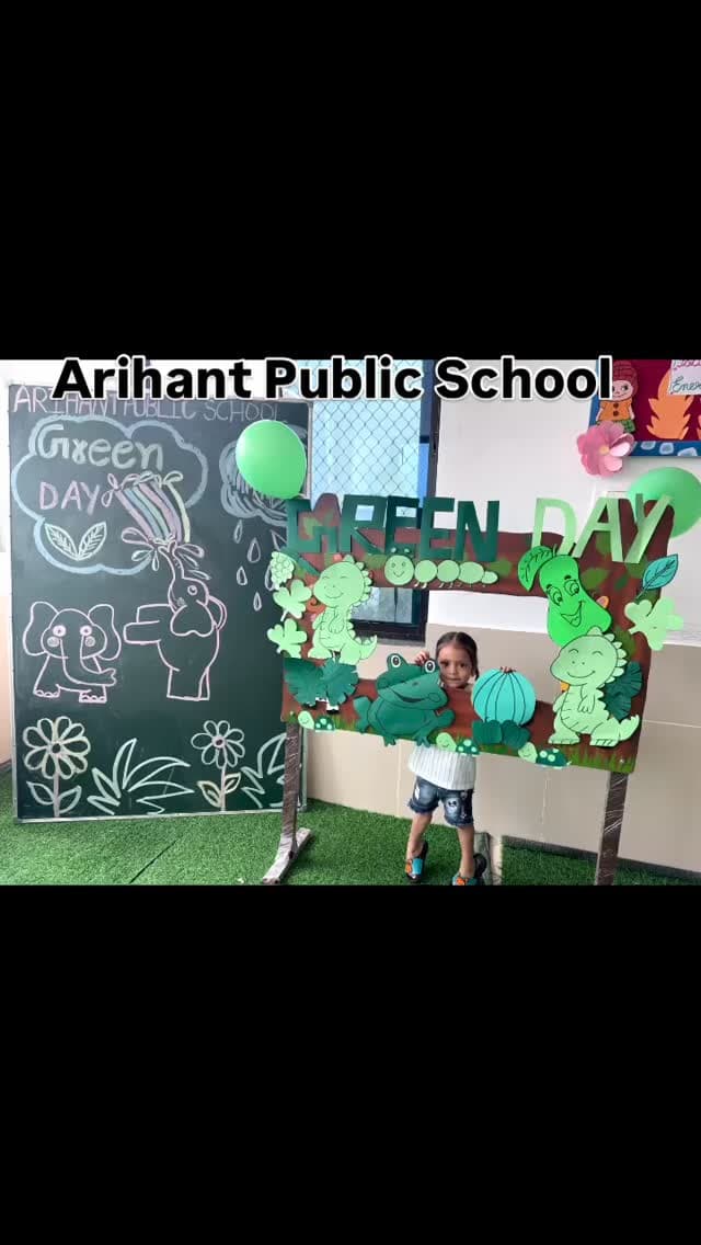Teaching young minds to love and care for Nature 🍃 Bright green outfits, creative crafts, leaf exploration, and sapling planting made our Green Day Celebration truly special! 🐸🌱✨
#GreenDayCelebration #KindergartenActivities #NatureLovers #EnvironmentalAwareness #ClassroomFun PlantationDrive JoyOfLearning