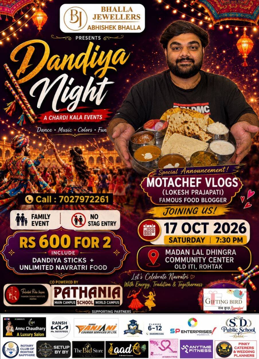 Motachef vlogs joining us in Dandiya Night