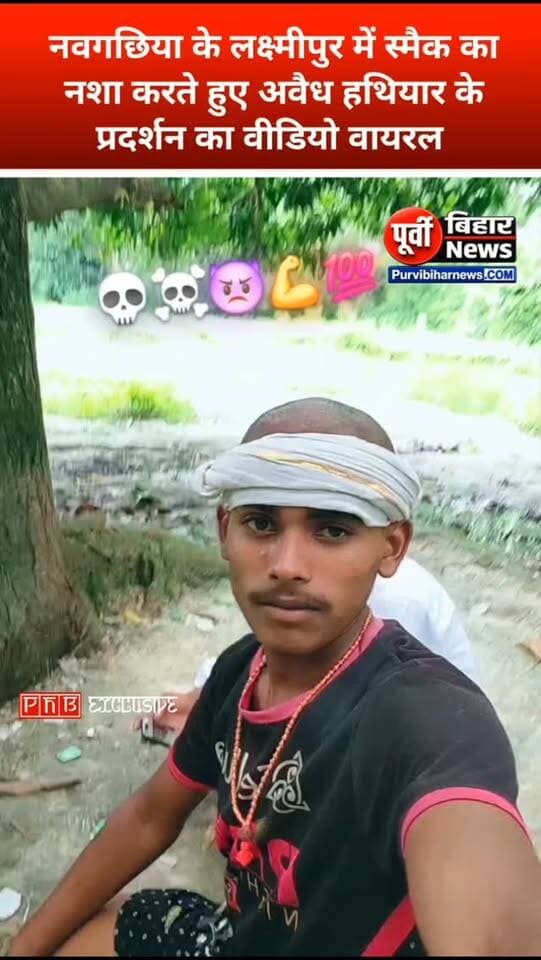 नवगछिया में खुलेआम सुखा नशा कर अवैध हथियार का प्रदर्शन कर रहे युवा पुलिस के लिए बना चुनौती.....