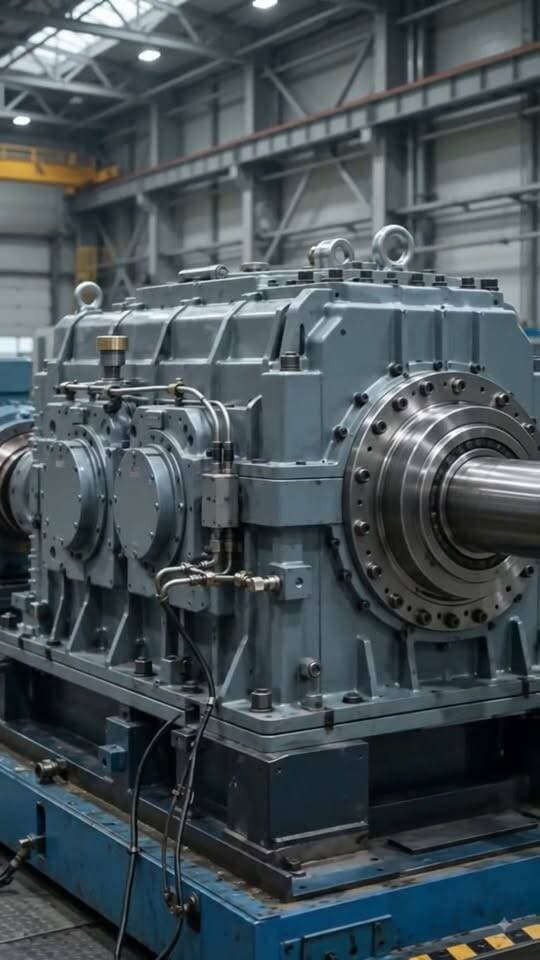 Precision testing is where reliability begins. Every heavy-duty gearbox goes through rigorous performance checks before leaving the factory. What industry do you think this equipment is built for? #Engineering #Manufacturing #IndustrialTech #HeavyMachinery