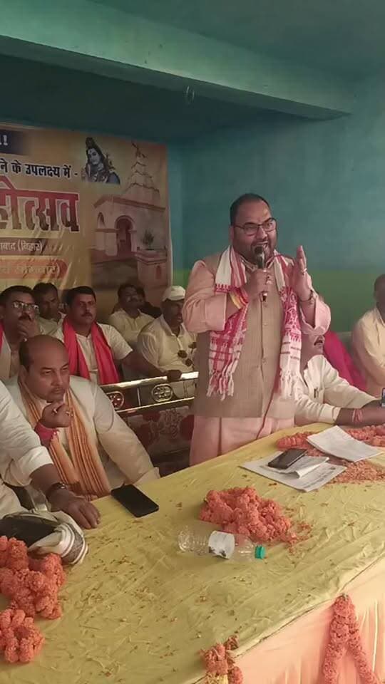 मानवघाट महोत्सव का शुभारंभ, विधायक प्रमोद सिंह का संबोधन