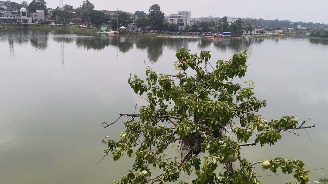 लोहरदगा बड़ा तालाब में तैराक प्रतियोगिता प्रारंभ हो चुका है