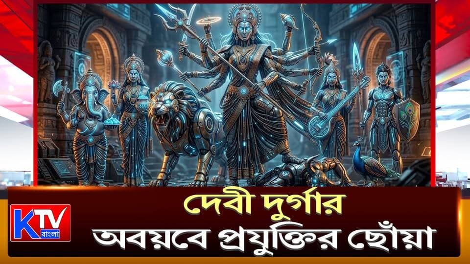 AI Durga Idol : কুমোরটুলির নতুন চমক ‘রোবট দুর্গা’
#RobotDurga #DurgaPuja2026 #Kumartuli #KumartuliDurga #AIArt #ArtificialIntelligence #TechnologyAndArt #DurgaIdol #DurgaPuja #PujoSpecial #Kolkata #KolkataCulture #BengalCulture #CreativeArt #Innovation #WestBengalNews #BengalNews #breakingnews #LatestNews #NewsUpdate #KTVBangla