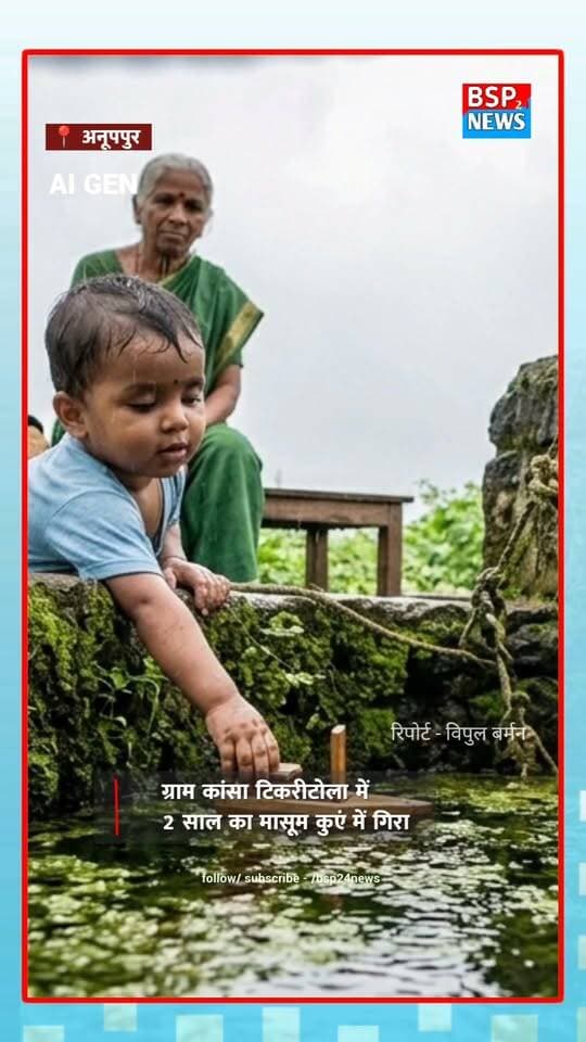 ग्राम कांसा के टिकरीटोला खेलते-खेलते कुएं में गिरा 2 साल का मासूम, मौत के बाद परिवार में पसरा मातम
अनूपपुर के कांसा के टिकरीटोला में रविवार दोपहर दर्दनाक हादसा हुआ। घर के पास खेल रहा दो वर्षीय वीर सिंह अचानक कुएं में गिर गया। ग्रामीणों ने काफी तलाश के बाद उसे पानी से बाहर निकाला, लेकिन तब तक मासूम की मौत हो चुकी थी। हादसे के बाद परिवार में मातम पसरा हुआ है।
#Anuppur #MadhyaPradesh #BreakingNews #AnuppurNews #bsp24news