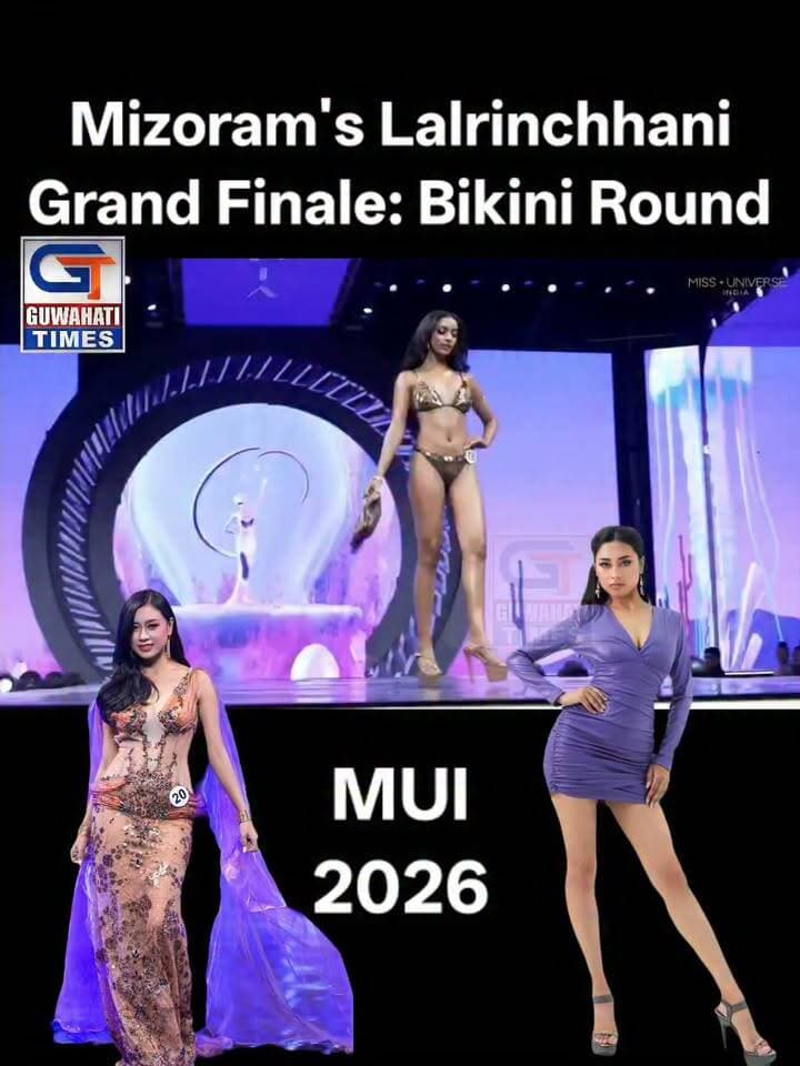 #MissUniverseIndia #Top22 : Mizoram's Lalrinchhani in Grand Finale: Bikini Round