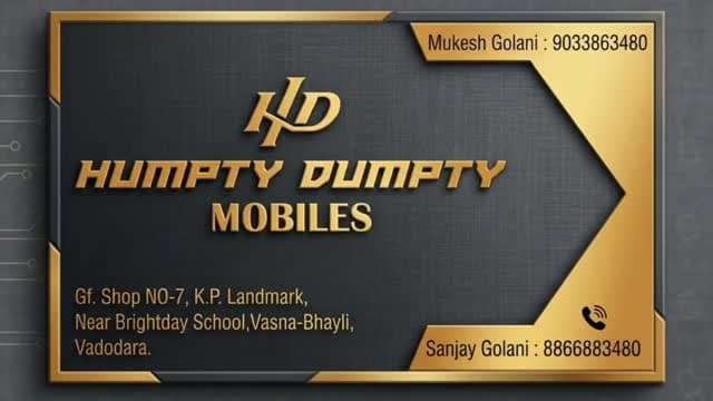 Humpty Dumpty Mobile Shop માં ગ્રાહકો માટે તહેવારો ને ધ્યાને લેતા Festival Special Offer નુ આયોજન,સાથે 15 % ડિસ્કાઉન્ટ પણ. #festivaloffer #mobileoffers #discount #vadodara
#gujjudarshan