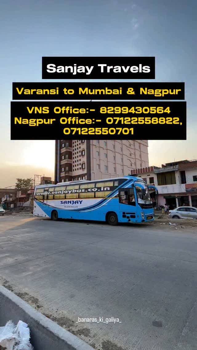 Varanasi to Mumbai 11:15 am
Mumbai (borivali) to varanasi 10am
(26 hr journey)
Nagpur to varanasi 6:20pm
Varanasi to Nagpur 9:15pm
(12 hrs journey)
Daily AC sleeper luxury buses
Contact for booking-
07122558822, 07122528925, 07122550701, 8484997015.
Varanasi office- 8299430564
For more information - @_banaras_ki_galiya_
.
.
.
.
#varanasi #instagram #viral #reelsvideo #growth #trending #instagood #instagood #india #public #explore #views #bus #travel #travelling #banaras #creator#bustravel #traveler