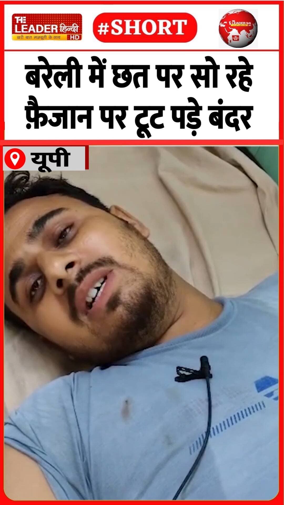 लोगों ने बंदरों को भगाकर बचाई जान | 24 Aug 2026 #bareilly #monkeyattack #nagarnigam #animal #shorts