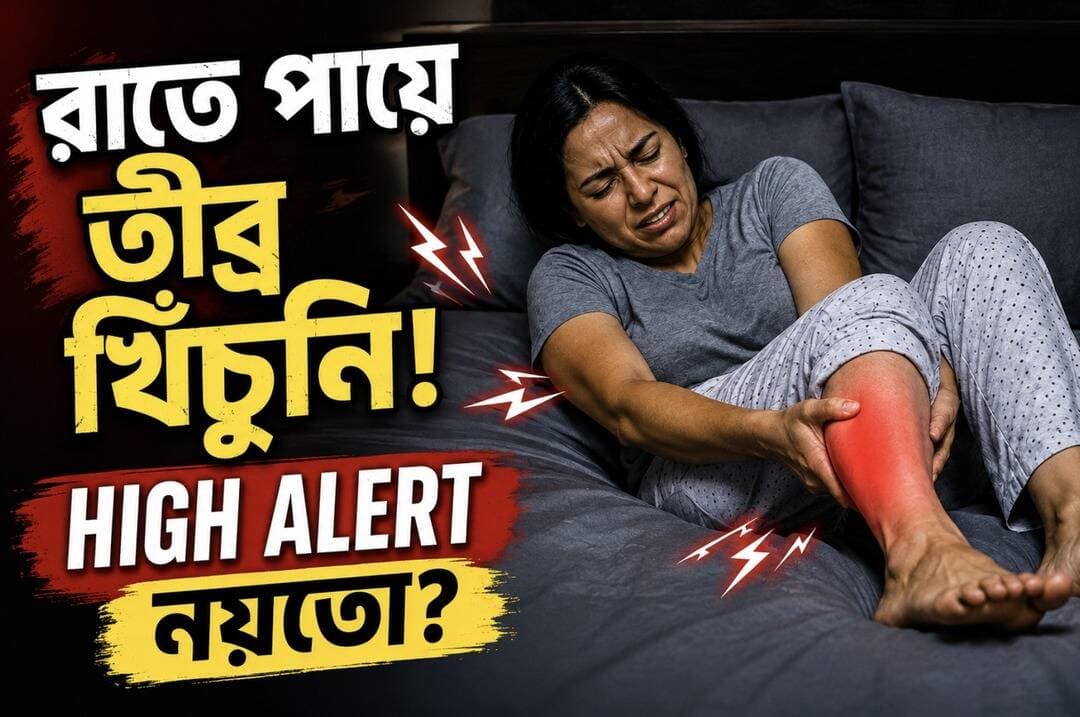 মাঝরাতে পায়ের পেশিতে হঠাৎ তীব্র ব্যথা বা খিঁচুনিতে ঘুম ভেঙে যায়? এই সমস্যাকে বলা হয় Nighttime Leg Cramps। এর পিছনে থাকতে পারে দীর্ঘক্ষণ নড়াচড়া না করা, রক্ত সঞ্চালনের সমস্যা, স্নায়ুজনিত সমস্যা বা শরীরে খনিজের ভারসাম্যহীনতা। অনেক ক্ষেত্রে ম্যাগনেশিয়ামের ঘাটতির সঙ্গেও পেশির খিঁচুনির সম্পর্ক থাকতে পারে।
হঠাৎ খিঁচুনি ধরলে কী করবেন? কীভাবে মিলতে পারে আরাম? আর কখন অবশ্যই চিকিৎসকের পরামর্শ নেওয়া জরুরি—জানুন এই ভিডিওতে।
ভিডিওটি ভালো লাগলে Like, Share করতে ভুলবেন না।
#LegCramps #NighttimeLegCramps #Magnesium #MagnesiumDeficiency #LegPain #MuscleCramps #HealthTips #HealthAwareness #HealthyLifestyle #FitnessTips #Wellness #SleepHealth #HealthNews #Lifestyle #ClickNbit