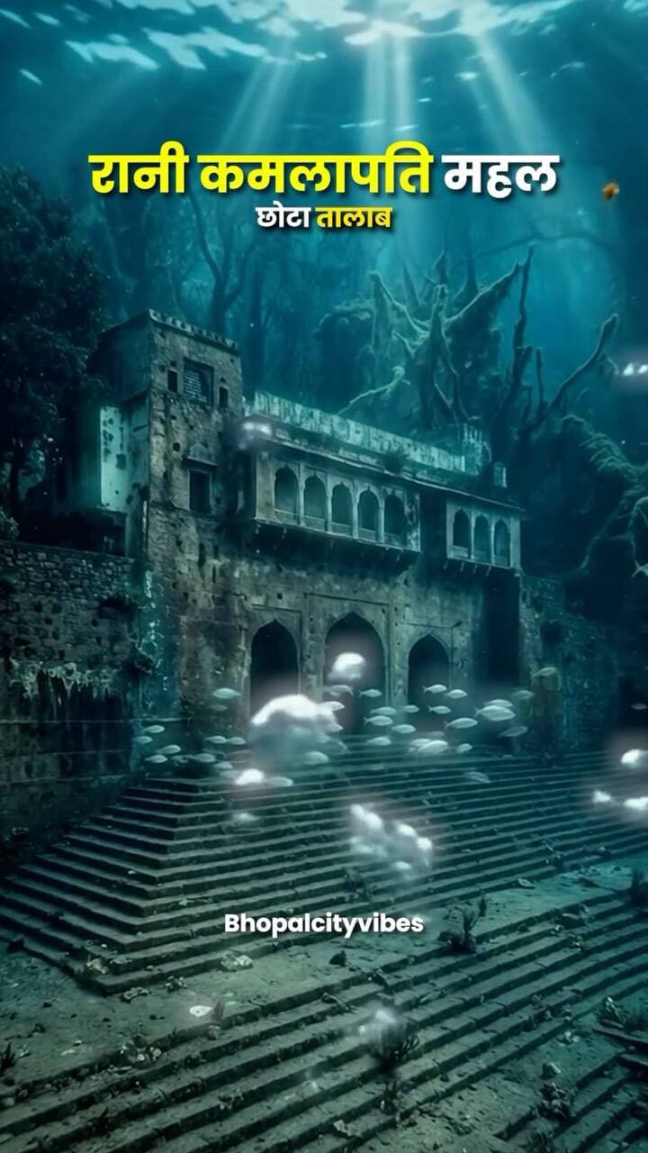 **पानी के नीचे छुपा राज़… 👀🌊**
#Bhopal #RaniKamlapati #BhopalHistory #MP