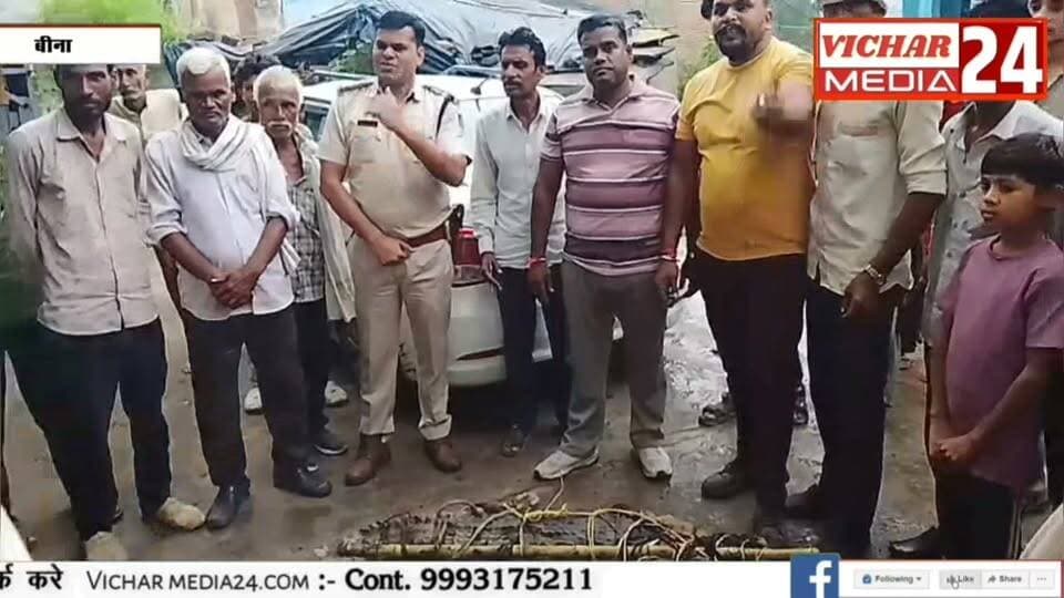 घर बना मगरमच्छ का ठिकाना! 8 फीट लंबे मगर ने गांव में फैलाई दहशत #binanews #magarmach🐊 #rescue #poliçe #banvibhagnews #jivjantu