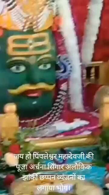 गोनेररोड पिंपलेश्वरमहादेवजी की पूजा अर्चना सिंगार अलौकिक झांकी 56 व्यंजनों का लगाया भोग।
