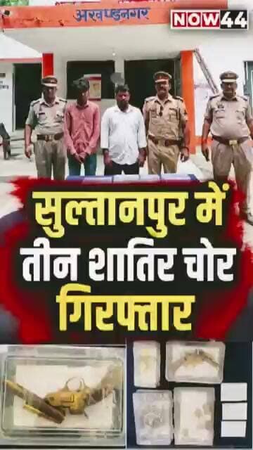 सुल्तानपुर में चोरी के तीन आरोपी गिरफ्तार #now44news #ytshorts #upnews #breakingnews #sultanpur