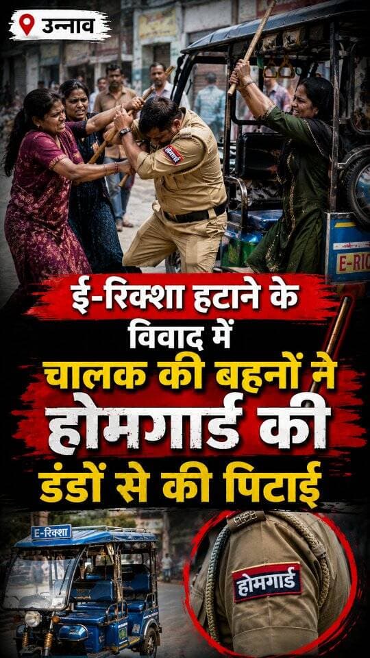 News Update - यूपी के उन्नाव सदर कोतवाली क्षेत्र में ई-रिक्शा पार्किंग को लेकर विवाद हो गया। सड़क से रिक्शा हटाने पर चालक रंजीत और होमगार्ड के बीच बहस हो गई। विवाद इतना बढ़ गया कि चालक की बहनों ने आकर होमगार्ड की डंडों से पिटाई कर दी। इस पूरी घटना का मामला अब लोगों के बीच चर्चा में है।
#Unnao
#UttarPradesh
#NewsUpdate
#LocalNews
#PublicIssue
DISCLAIMER
This video is intended for news and informational purposes only. It does not promote, support, or encourage any form of violence, hatred, or illegal activity. The content is presented solely to inform the public. Viewer discretion is advised.