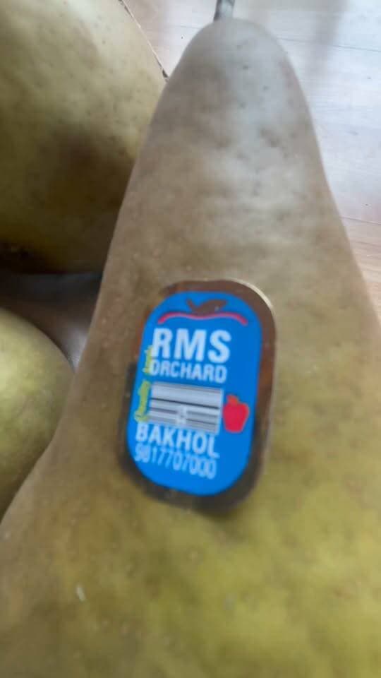 Taylor gold pear RMS bakhol most testy pear I ever eat ……..