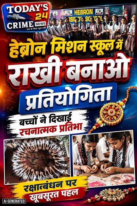 हेब्रोन मिशन स्कूल में राखी बनाओ प्रतियोगिता, बच्चों ने दिखाई रचनात्मक प्रतिभा
मोतिहारी जिले के चकिया में रक्षाबंधन के अवसर पर हेब्रोन मिशन स्कूल, चकिया में विद्यार्थियों के बीच राखी बनाओ प्रतियोगिता का आयोजन किया गया।प्रतियोगिता में कक्षा 5 से 8 तक के छात्र-छात्राओं ने उत्साहपूर्वक भाग लिया और अपनी रचनात्मकता व कलात्मक प्रतिभा का शानदार प्रदर्शन किया।।।।।।।।।।।।
#motiharinews #amiteshkumar #motiharinewsupdate #Todays_24_Crime_News #motiharpolice
