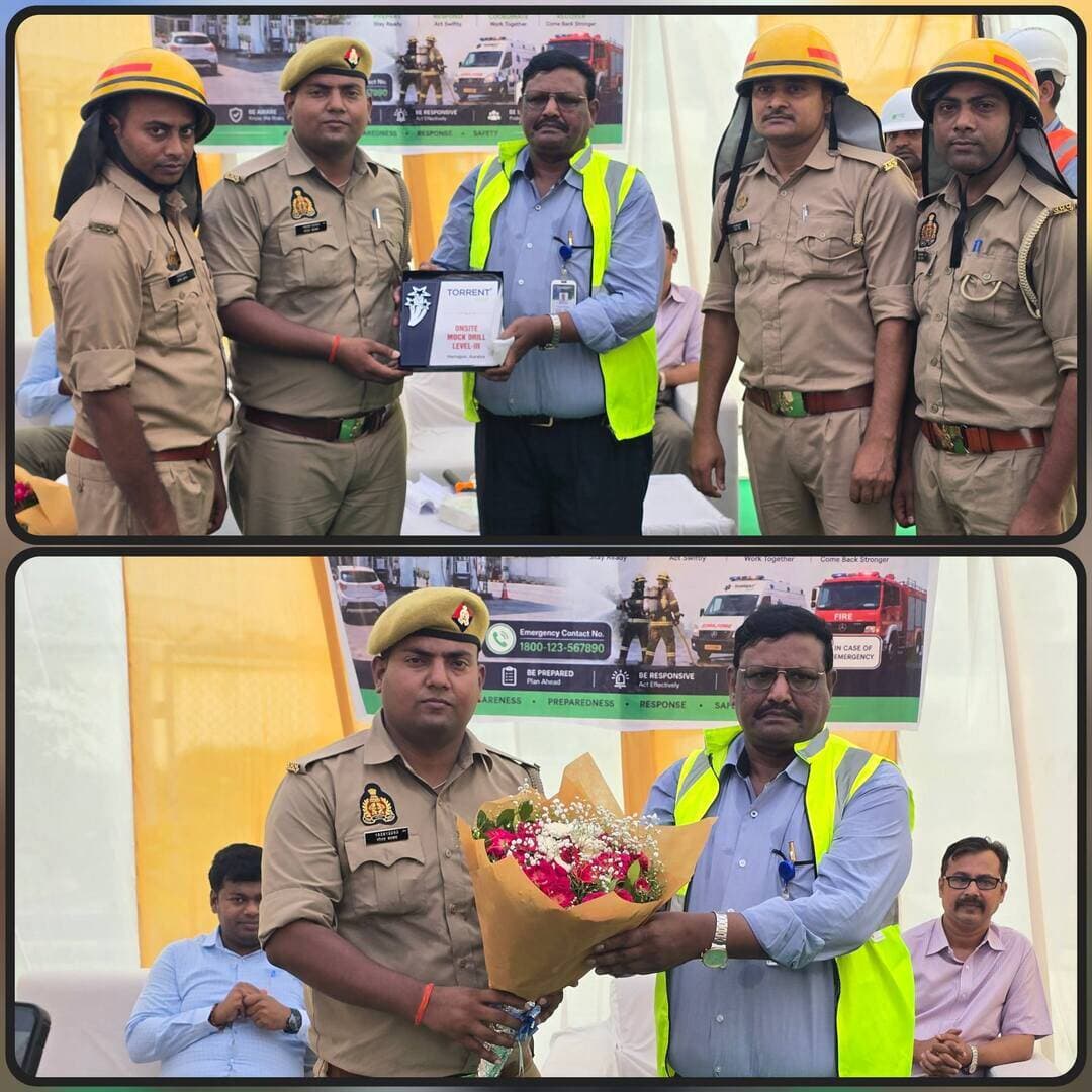 🚨 हर्राजपुर में टोरेंट CNG पम्प पर मॉकड्रिल
आज दिनांक 25.08.2026 को जनपद औरैया के ग्राम हर्राजपुर स्थित टोरेंट CNG पम्प पर मॉकड्रिल का आयोजन किया गया।
मॉकड्रिल के दौरान आपातकालीन स्थिति में सुरक्षा व्यवस्था, त्वरित प्रतिक्रिया एवं बचाव कार्यों की तैयारियों का अभ्यास किया गया। संबंधित अधिकारियों एवं कर्मचारियों ने निर्धारित सुरक्षा प्रोटोकॉल के अनुसार कार्रवाई का प्रदर्शन किया।
मॉकड्रिल का उद्देश्य किसी भी संभावित आपात स्थिति में त्वरित एवं प्रभावी ढंग से राहत एवं बचाव कार्य सुनिश्चित करना रहा।
📍 स्थान: ग्राम हर्राजपुर, जनपद औरैया
📅 दिनांक: 25 अगस्त 2026
कीवर्ड: हर्राजपुर, टोरेंट CNG पम्प, मॉकड्रिल, औरैया, सुरक्षा व्यवस्था, आपदा प्रबंधन, राहत एवं बचाव
#औरैया #हर्राजपुर #MockDrill #CNGSafety #DibiyapurTheLegend