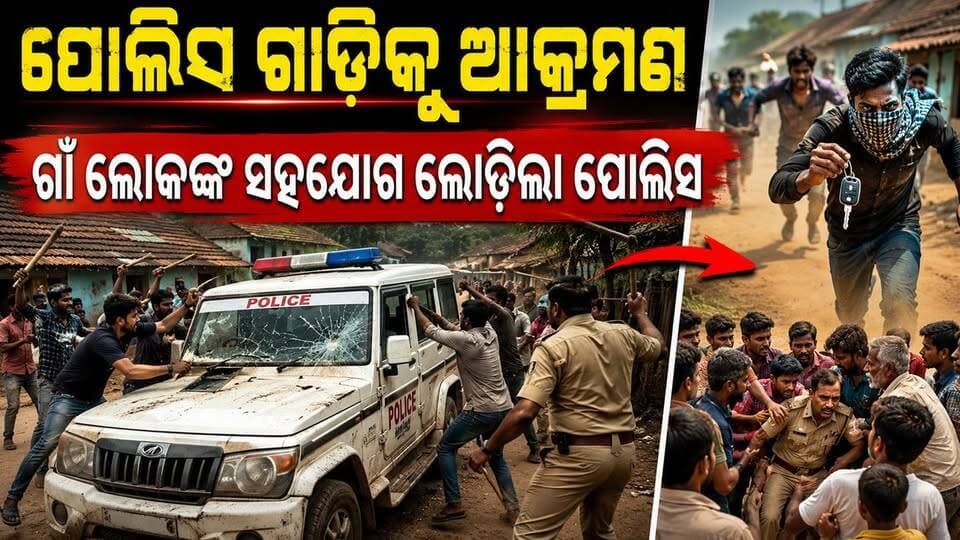 ପୋଲିସ ଗାଡ଼ିକୁ ମାରଣାସ୍ତ୍ରରେ ଆକ୍ରମଣ କଲେ ଓ ଗାଡ଼ିର ଚାବି ନେଇଗଲେ ଦୁର୍ବୃତ୍ତ। ଭୟଙ୍କର ଆକ୍ରମଣ ଦେଖିଲା ପୋଲିସ। ରାତିରେ ସହାୟତା ପାଇଁ ବାହାରିଲେ ଗ୍ରାମବାସୀ। ବୋରିଗୁମା ନିକଟ କାମରା ରେ ଘଟିଛି ଘଟଣା ।
