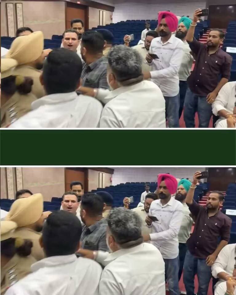 ਨਗਰ ਨਿਗਮ ਦੀ ਮੀਟਿੰਗ ਵਿੱਚ ਹੰ/ਗਾਮਾ: 'ਆਪ' ਤੇ ਭਾਜਪਾ ਕੌਂਸਲਰਾਂ ਵਿਚਾਲੇ ਧੱਕਾ-ਮੁੱਕੀ;