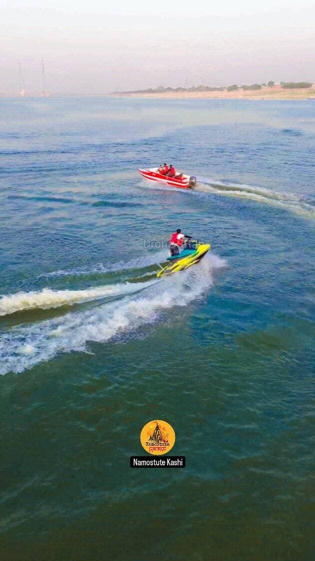 अब बनारस में Water Sports का भी आनंद लें
DM for more details
Water Sports Started at our Namo Ghat Phase 2 with Jetski and Speed Boat.
Spread the love 💕 @namostutekashi
#NamostuteKashi #Kashi #Varanasi #Banaras #VaranasiGhat #VaranasiDroneView #WaterSports #VaranasiTouristPlace #VaranasiBestPlace #NamoGhat #Jetski #Explore #explorepage #dronephotography #Drone #Watersports #speedboat