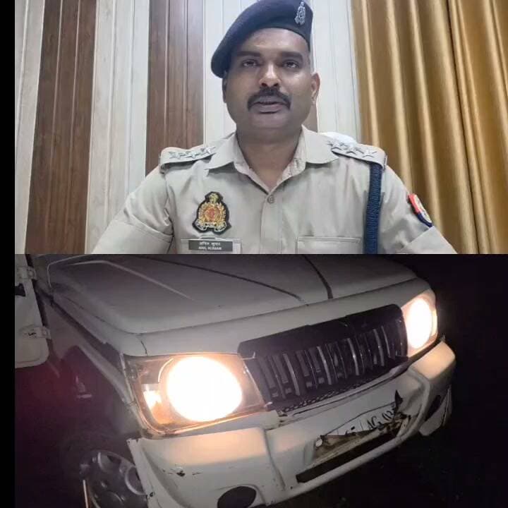 #थाना रामपुर मांझा पुलिस टीम द्वारा शातिर गौ तस्कर पुलिस मुठभेड़ में घायल/गिरफ्तार, जिसके कब्जे से 01 अदद अवैध तमंचा .315 बोर, 01 अदद खोखा कारतूस .315 बोर, 01 अदद जिंदा कारतूस कारतूस. 315 बोर, 01 अदद बोलेरो गाड़ी व 03 राशि गोवंश बरामद #GhazipurNews