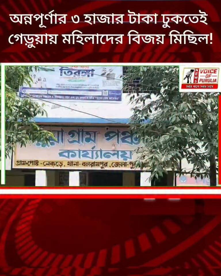 অন্নপূর্ণার ৩ হাজার টাকা ঢুকতেই বলরামপুর গেড়ুয়ায় মহিলাদের বিজয় মিছিল!