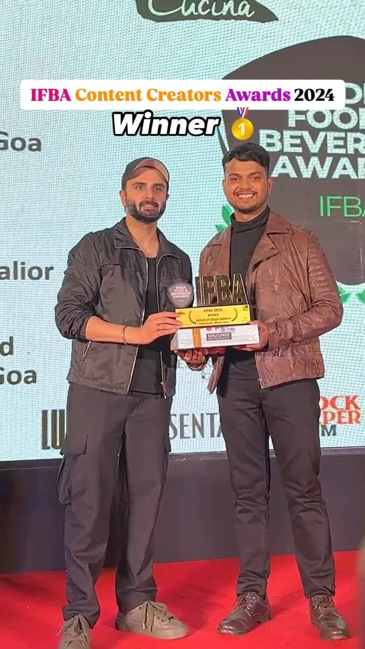 IFBA Food Creator Awards Winner 2024🥇✨
First Content Creator from Gwalior in IFBA🔥
Best Day, met so many amazing people and the experience was just wow♥️
Thank you @foodbloggerai for having us🙌🏻
And thank you so much everyone for your love and support 🙏🏻
No repost🚫
#gwaliorfoodsters #foodbloggerai #ifba #goa