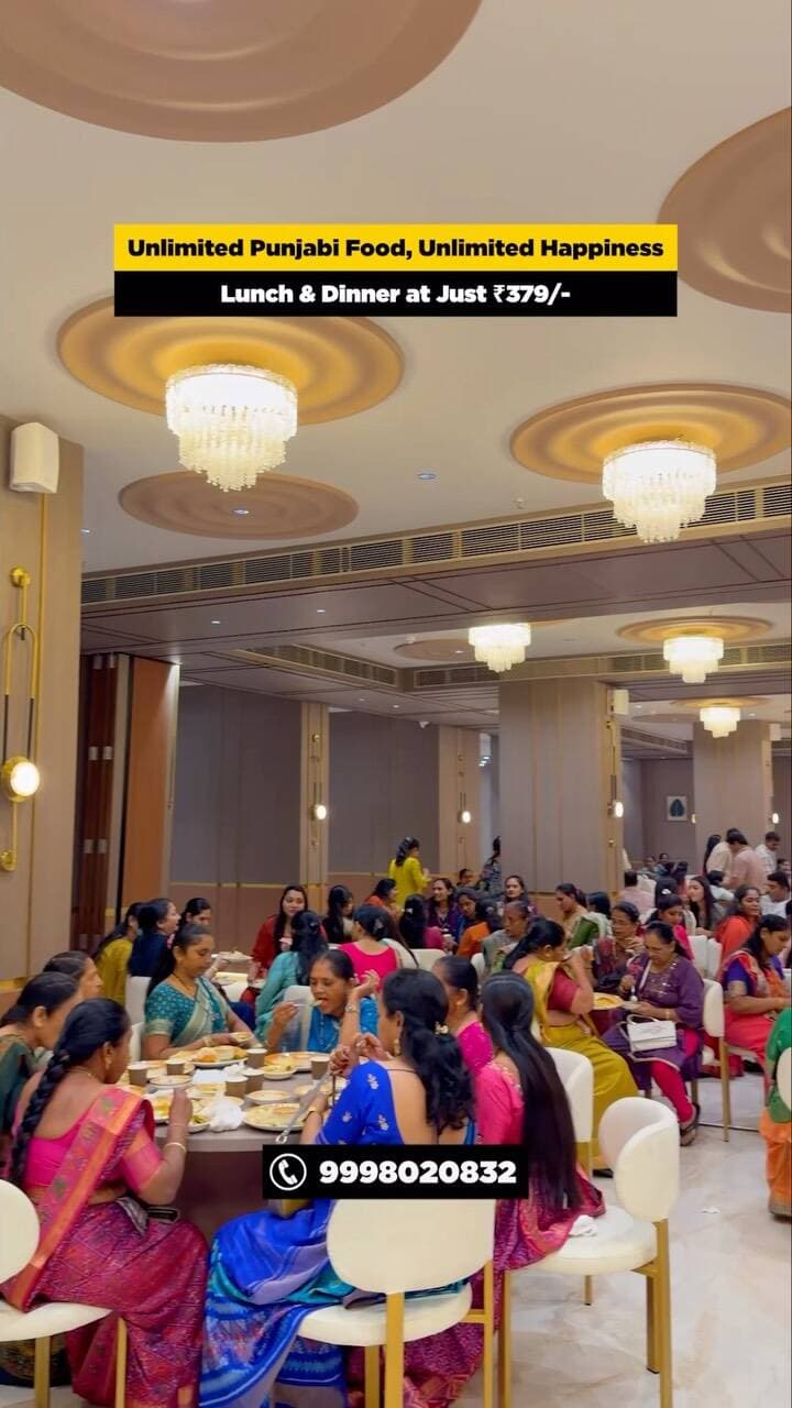 Unlimited Punjabi Food, Unlimited Happiness!
Lunch & Dinner at Just ₹379/-
From a grand ambience to a delicious spread full of flavours, this place makes every celebration feel even more special. Perfect for good food, happy gatherings and memorable moments with your people. ❤️
📍First Floor, The Gateway, 108-112, Ring Road, nr. Parikh’s Hospital, Nikol
📞9998020832
(Zarukhe, Gujarati Food, Unlimited Dining, Family Dining, Celebration, Amdavad Food)
#Zarukhe #AmdavadFood #GujaratiFood #FoodLovers #FamilyDining