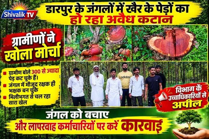 डारपुर के जंगल में अवैध कटान के खिलाफ ग्रामीणों ने खोला मोर्चा,बोले जंगल के रक्षक ही भक्षक बन रहे हैं
#hr71 #Sadora #yamunanagar #jagadhri #haryana #forest #widelife
