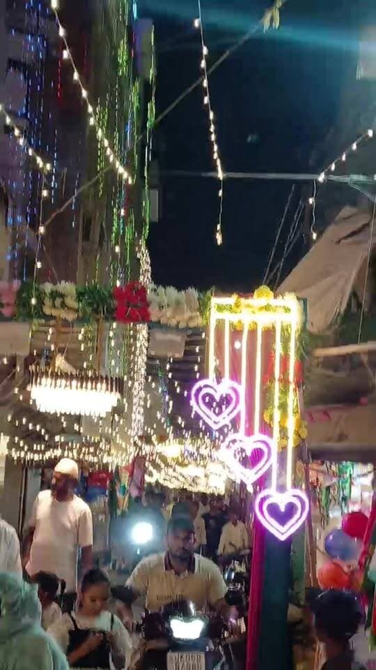 #सितारगंज में #ईद #मिलादुन्नबी पर #रोशनी से #जगमग हुआ #शहर।