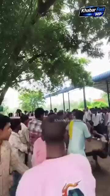 सतवास के धर्मेश्वर मंदिर के बाहर युवकों में विवाद के बाद जमकर मारपीट हुई।