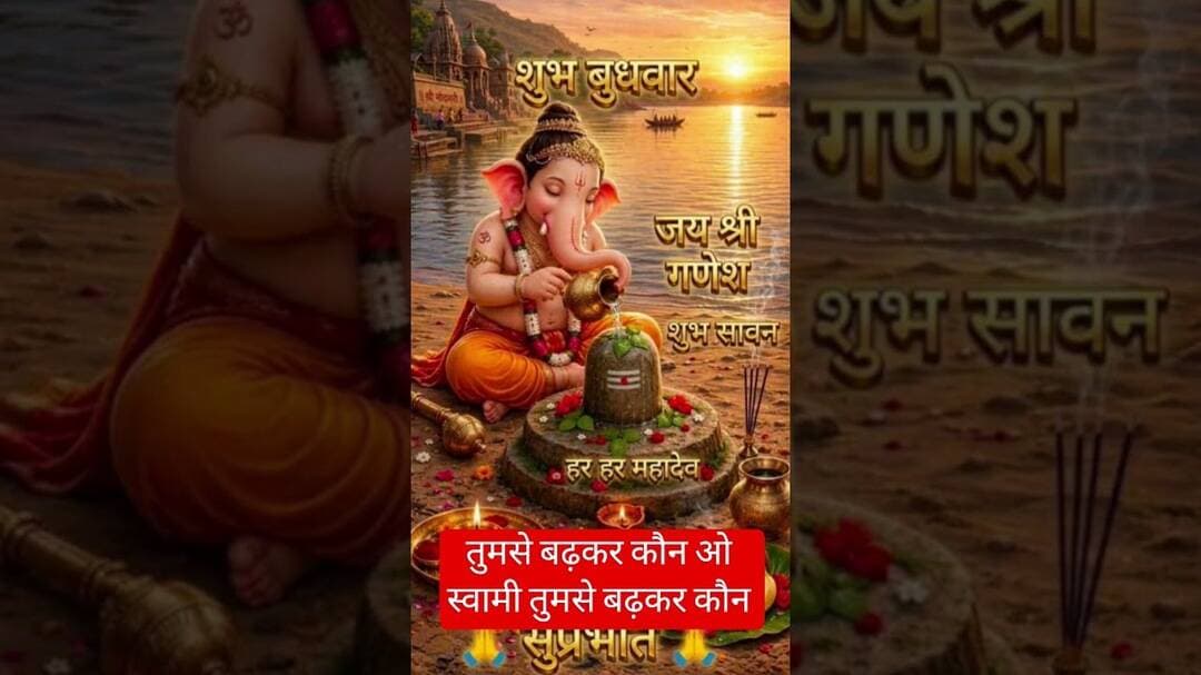 देवा ओ देवा गणपति देवा तुमसे बढ़कर कौन #ganesh #ganpati #bappamorya #shorts