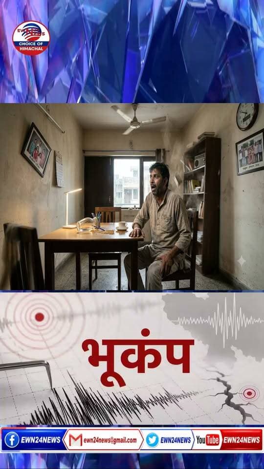 भूकंप आया...#Earthquake #HimachalPradesh #ewn24news #choiceofhimachal