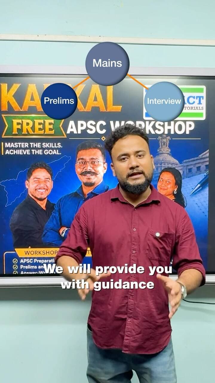 Your APSC journey deserves the right strategy—not just more preparation. 🎯
Introducing KAUXAL APSC Workshop by Impact Career Tutorials — a focused workshop designed to help APSC aspirants understand the right strategy, approach & preparation techniques to prepare smarter and more effectively.
📅 2, 3 & 4 September
⏰ 4:00 PM – 5:30 PM
📍 Impact Career Tutorials, DC Bungalow Road
Don’t just prepare. Prepare with KAUXAL. 🚀
📲 Register Now:
8638411050 | +91 86380 61175
.
.
.
.
.
.
#impactcareertutorials #apsc #impact #apscmains