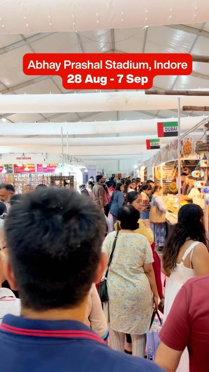 🎉 INDORE, GET READY! 🎉
The 6th India International Mega Trade Fair (IIMTF) is coming to Indore! 🛍️✨
📅 28 August – 7 September 2026
📍 Abhay Prashal Stadium, Indore
⏰ 11 AM – 9 PM
🌍 Explore products from 5 countries & 10 Indian states
🛍️ 25,000+ unique products
✨ International products | Furniture | Interiors | Lifestyle | Processed Food | Handicrafts & Handloom & more!
From shopping to discovering unique international products — there’s something for everyone! 🔥
📌 Save the dates & visit with your family and friends!
#IIMTF #MegaTradeFair #IndoreEvents #Indore #IndoreShopping