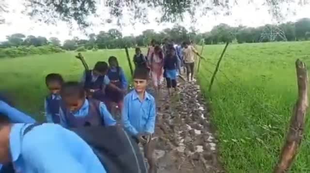 जेन अल्फा के ‘नन्हे रिपोर्टर’ ने खोली गांव की व्यवस्था की पोल, कीचड़ भरे रास्ते से स्कूल जाने को मजबूर बच्चे
दमोह/हटा। मध्यप्रदेश के दमोह जिले के हटा क्षेत्र के बोरीकलां गांव से सामने आया बच्चों का एक वीडियो गांव की जमीनी हकीकत को सामने ला रहा है। स्कूल जाते समय कीचड़ और गंदगी से भरे रास्ते से गुजर रहे बच्चों ने खुद कैमरे के सामने अपनी परेशानी बताई और अपनी समस्या को बेहद बेबाक अंदाज में रखा।
वीडियो में बच्चों का अंदाज किसी प्रशिक्षित रिपोर्टर से कम नजर नहीं आ रहा। हाथ में कैमरा और सामने गांव की बदहाल सड़क—नन्हे बच्चे खुद ही अपने गांव की समस्या को लोगों तक पहुंचाने की कोशिश कर रहे हैं।
बच्चों की सबसे बड़ी परेशानी स्कूल जाने वाले रास्ते की बदहाली है। बारिश के दौरान रास्ते पर कीचड़ और गंदगी होने से उन्हें इसी रास्ते से होकर स्कूल जाना पड़ता है। ऐसे में बच्चों को दुर्घटना और संक्रमण जैसी समस्याओं का भी खतरा बना रहता है।
इन नन्हे रिपोर्�