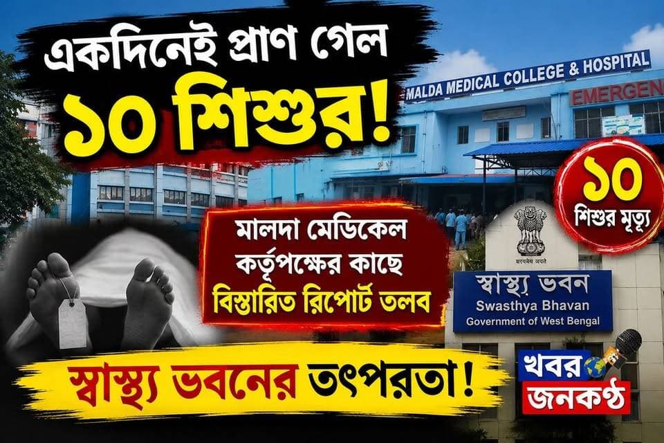 একদিনেই প্রা*ণ গেল ১০ শি*শু*র: মালদা মেডিকেল কর্তৃপক্ষের কাছে বিস্তারিত রিপোর্ট তলব স্বাস্থ্য ভবনের!