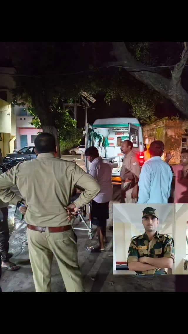हसनगंज कोतवाली क्षेत्र के लखनऊ -आगरा एक्सप्रेसवे की सर्विस लेन पर मटेरिया गांव के पास हुआ हादसा,BSF जवान की हुई मौत