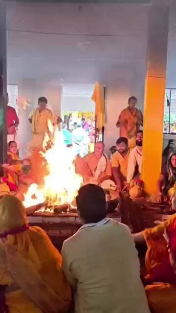 बिवियापुर में पूर्णाहुति के साथ संपन्न हुआ रुद्र महायज्ञ, सुख-समृद्धि की कामना