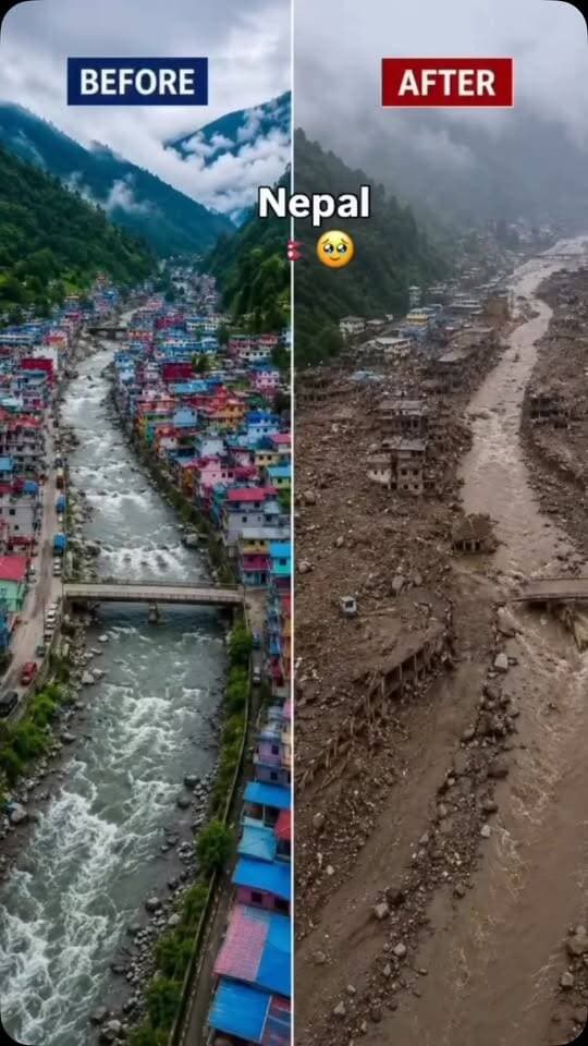 नेपाल में भीषण बाढ़ से तबाही ! नेपाल के रासुवा जिले में भोटेकोशी नदी में अचानक आई भीषण बाढ़ से सड़कें, पुल, घर और हाइड्रोपावर प्रोजेक्ट्स प्रभावित हुए हैं। तिमुरे और स्याफ्रुबेसी इलाके सबसे ज्यादा प्रभावित बताए जा रहे हैं। मौत रिपोर्टों के अनुसारः 8 लोगों की कई इलाकों में बाढ़ और मलबे से 33 सुरक्षाकर्मी लापता भारी नुकसान सड़क और पुल क्षतिग्रस्त ! कई जिलों में हाई अलर्ट सबसे प्रभावितः रासुवा – तिमुरे और स्याफ्रुबेसी अलर्ट वाले अन्य जिलेः नुवाकोट, धादिंग, चितवन और गोरखा ! नदी किनारे और निचले इलाकों में रहने वाले लोगों को सुरक्षित स्थानों पर जाने और स्थानीय प्रशासन के निर्देशों का पालन करने की सलाह दी गई है #NepalFlood
#NepalNews#Rasवा#RasuwaFlashFlood FloodAlert
BhoteKoshi NepalFloodNews BreakingNews LatestNews
