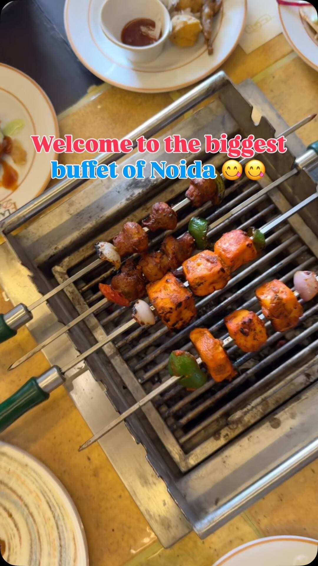50+ dishes, luxurious vibes & a buffet that seriously means **come hungry! 🤤🔥**
If you’re looking for a lavish buffet experience in Noida,
📍Flammen District is definitely worth a visit! 🍽️✨
#buffet #noidagram #foodreels #viralreels #noidafoodie