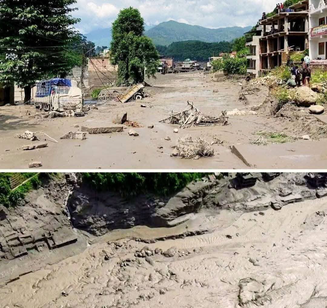नेपाल के रसुवा जिले में अचानक आई भीषण बाढ़ के कारण हालात बेहद गंभीर बने हुए हैं।
300 से अधिक पर्यटक लापता: बाढ़ के बाद 105 भारतीय पर्यटकों सहित 300 से ज्यादा पर्यटक और पदयात्री लापता हैं।
नेपाल पर्यटन बोर्ड की पुष्टि: पर्यटकों के लापता होने की जानकारी नेपाल पर्यटन बोर्ड ने दी है।
राहत और बचाव कार्य जारी: प्रभावित क्षेत्र में फंसे और लापता लोगों की तलाश के लिए रेस्क्यू ऑपरेशन चलाया जा रहा है।
https://ewn24.in/ #ewn24news #choiceofhimachal #nepal #disaster