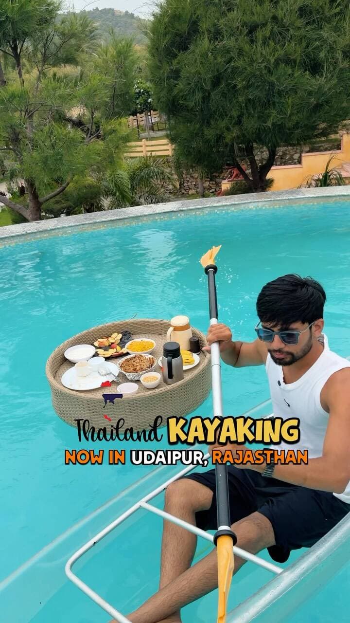 Comment “UDAIPUR VILLA” for details and location ❤️
.
Follow @dreaming_world_07 @oruvillas
.
Udaipur hidden gem, Udaipur kayaking, Udaipur longest river pool, Udaipur travel, Udaipur itinerary, Udaipur travel bloggers, Rajasthan travel blogger, Jodhpur creator, Jodhpur ugc travel creator, Rajasthan travel itinerary, Udaipur in monsoon, Oru villa in Udaipur, best stay in Udaipur, Udaipur villas, budget friendly villa in udaipur, dabok airport near villa
#oruvillaudaipur #oruvillas
