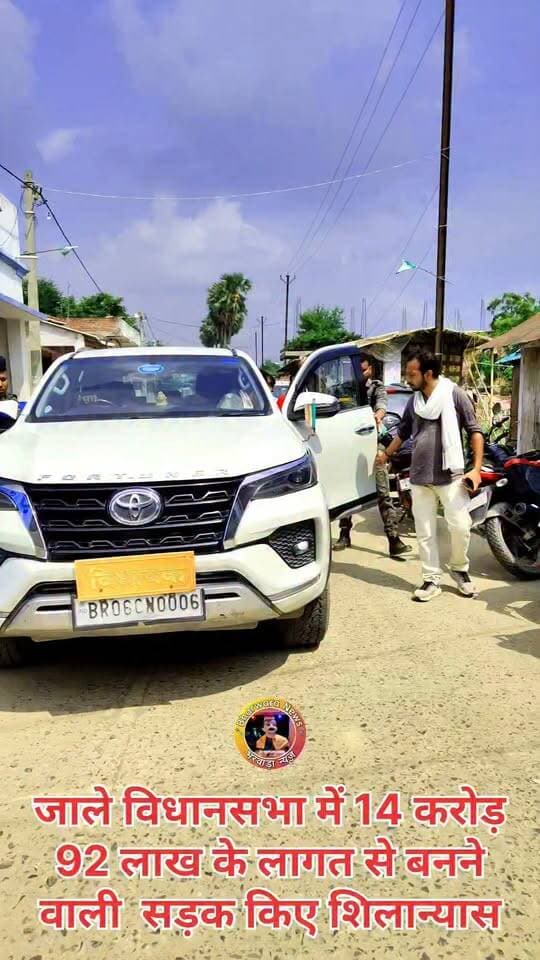 जाले विधानसभा में 14 करोड़ 92 लाख 15 हजार रूपये के लागत से बनने वाली सड़क किए शिलान्यास