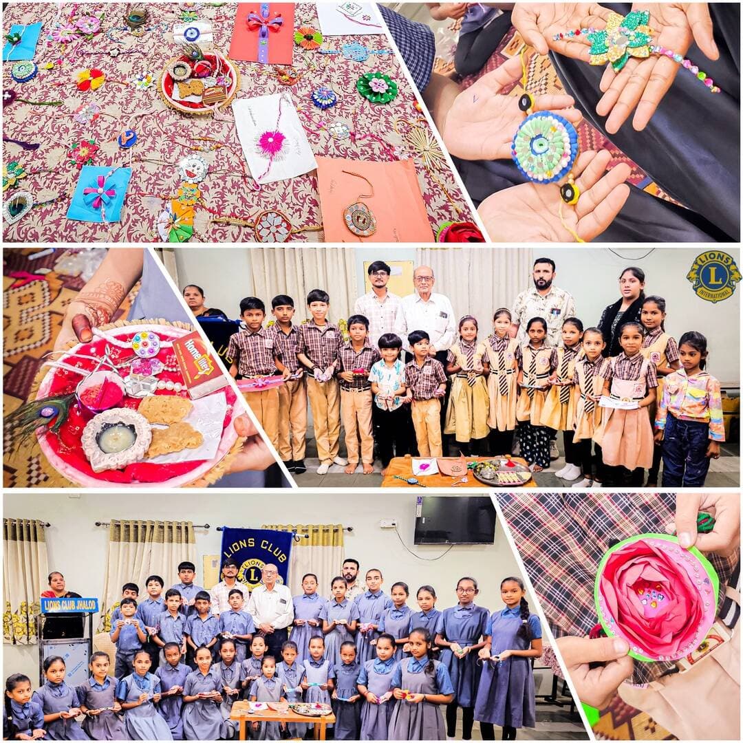 ✨ Ahead of Raksha Bandhan, Bright English Medium School & Lions Gujarati Shala, Jhalod organized a vibrant Rakhi Making Activity where students showcased their artistic skills and creativity. We were honored to host Lion Murlidharbhai Agrawal (Secretary, Lions Club of Jhalod), who carefully observed the handcrafted rakhis and awarded prizes to the 1st and 2nd rank winners. In the presence of English Medium Principal Mr. Rohit V. Sharma and Gujarati Medium Principal Mr. Mithalal S. Prajapati, the event concluded on a high note, celebrating and encouraging the festive spirit and talent of all our young participants! —❀— 🏆🎉
#RakshaBandhan #RakhiMaking #LionsClubJhalod #BrightEnglishMediumSchool #studentcreativity
