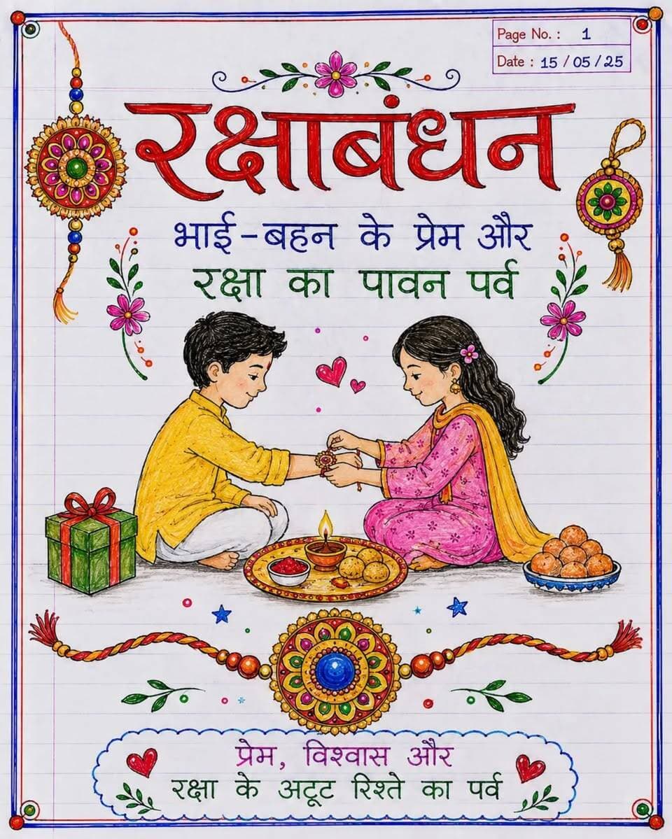 रक्षाबंधन विशेष 🎀 | भाई-बहन के रिश्ते का अनमोल पर्व ❤️
✨
राखी सिर्फ एक धागा नहीं, प्रेम, विश्वास और सम्मान का बंधन है। ❤️
जानिए रक्षाबंधन का इतिहास, महत्व और रोचक तथ्य—एक ही पोस्ट में! 📚✨
#रक्षाबंधन #RakshaBandhan #भाईबहन #IndianFestival #GK Education Hindi ViralPost BKRajClasses